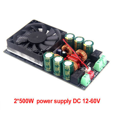 2X500W D급 디지털 스테레오 전력 증폭기 보드 12V-48V 자동차 카라오케 홈 극장 서브우퍼 스피커