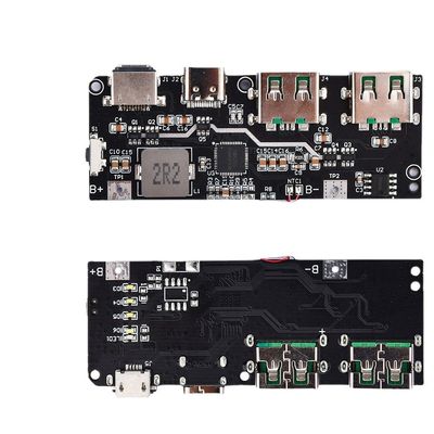 22.5W QC4.0 PD3.0 5 포트 듀얼 USB 모바일 파워 뱅크 회로 보드 보호 메인보드