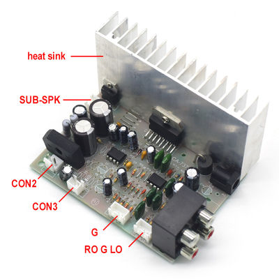 프로페셔널 디지털 서브우퍼 앰플리퍼 보드 2*38W AC/DC 12V TDA7379