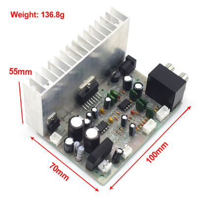 전문 증폭기 디지털 서브우퍼 증폭기 보드 AC/DC 12V 2*38W TDA7379