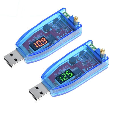 조절 가능한 전력 측정기 LED DC-DC 5V에서 DC 1-24V 전원을 위한 USB 단계 위/하향 변환기