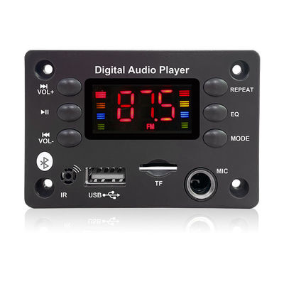 Bluetooth 5.0 MP3 FM 라디오 및 음성 녹음기 기능을 갖춘 Square Six Keys 오디오 디코더 보드