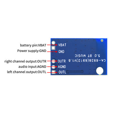 디지털 파워 블루투스 5.1 오디오 증폭기 보드 12VDC 스피커 증폭기 모듈 23*15MM