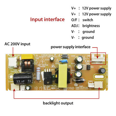 1개의 LCD TV 디스플레이 KZ1209 LED 스트립 백라이트 DC 12V-3A 출력으로 일정한 전류 전원 공급 모듈