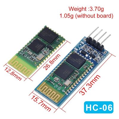 무선 블루투스 모듈 HC-05 HC-06 RF 송신기 2.4G 주파수 3.3V TTL 레벨 및 10 미터 범위 UART 변환기