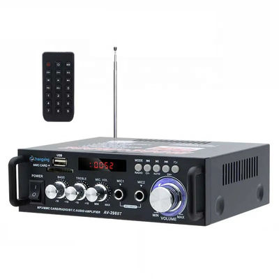 무선 BT 2.0 자동차 증폭기 및 KTV 홈용 스테레오 오디오 증폭기 LDZS AV-298BT