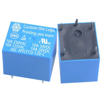 PCB 미니 전자레일 T73 전력 10A 10amp 1 Co Dc 5V 12V 24 24V 24vdc 4 핀 5pin 5pin