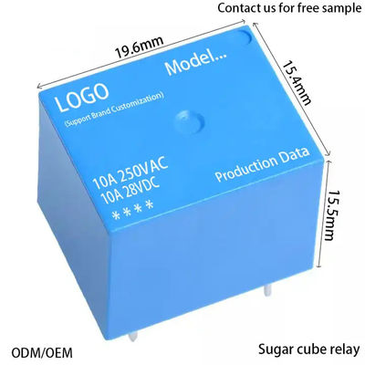 PCB 미니 전자레일 T73 전력 10A 10amp 1 Co Dc 5V 12V 24 24V 24vdc 4 핀 5pin 5pin