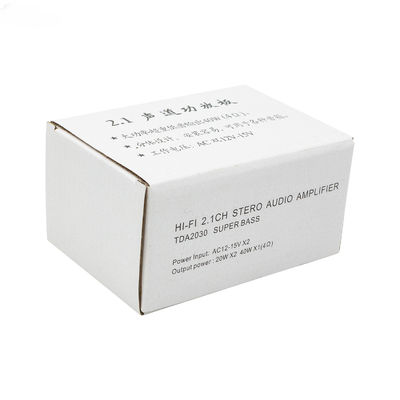 TDA2030 서브우퍼 전력 증폭기 보드 AC 12V 이중 전원이 포함된 2.1CH 15W*2 30W 스테레오 오디오 증폭기