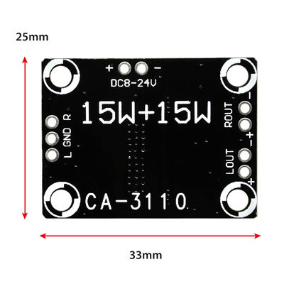 2x15W 스테레오 클래스 D 클래스 8-24V 고전력 TPA3110 증폭기 오디오 보드 개인 폼