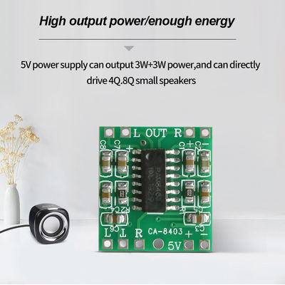 미니 스피커용 2*3W DC 5V 초소형 PMA8403 클래스 D 오디오 증폭기 보드
