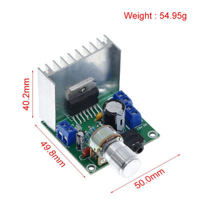 TDA7297 15W + 15W 출력 및 소음 없는 설계와 함께 12V 이중 채널 전력 증폭기 보드