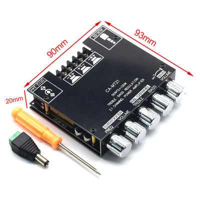 CA-MT21 2.1 채널 BT 5.0 서브우퍼 증폭기 보드 2*50W+100W 12-24V AMP+BT