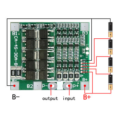 CA-4S-30A-B 리?? 18650 BMS 배터리 보호 보드 30A 14.8V 12.8V 4s BMS 보드