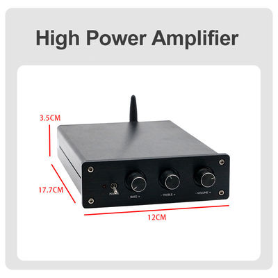 100W*2+200W 블루투스 5.0 및 2.1 채널 미니 하이파이 스테레오 클래스 D 디지털 앰프와 함께 홈 오디오 전력 증폭기