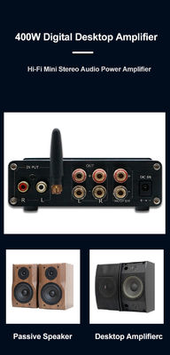 100W*2+200W 블루투스 5.0 및 2.1 채널 미니 하이파이 스테레오 클래스 D 디지털 앰프와 함께 홈 오디오 전력 증폭기