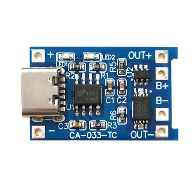 CA-033 마이크로 타입-C USB 5V 충전판 듀얼 함수 1A 리?? 이온 리?? 배터리 충전 모듈 18650 TP4056 ICs 제품