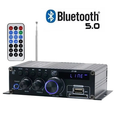 하이피 스테레오 오디오 전력 증폭기 120W 듀얼 채널 전력 증폭기 독립 제어 평등기 가정용 디지털 증폭기