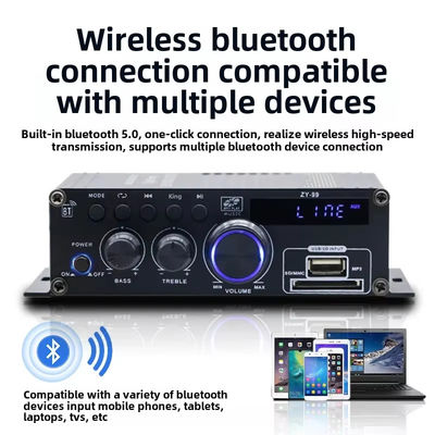HiFi 스테레오 오디오용 이퀄라이저가 포함된 120W 듀얼 채널 전력 증폭기