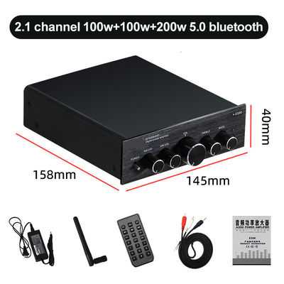 2*100W 2.1 채널 디지털 오디오 HIFI 데스크톱 디지털 증폭기 서브우퍼 홈 오디오용 사운드 파워 증폭기