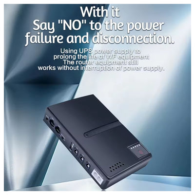 미니 10400mAh 36W 라우터 모덤 CCTV 보안 카메라에 대한 끊김 없는 전원 공급 장치 (UPS) AC DC 구성 가능한 전원 공급원