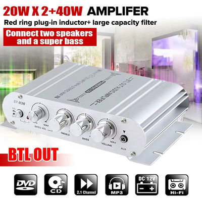 가정용 Hi-Fi 디지털 오디오용 80WX2+80W 출력 전력을 갖춘 2.1 채널 12V 증폭기 보드