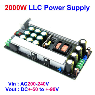 2000W LLC 듀얼 DC 5 차원 전원 공급 디지털 오디오 증폭기 모듈 AC DC 변환기 보드 마운트 50/60/70/80/90V 스위칭