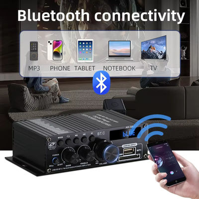AK-380 2.0 채널 블루투스 v5.0 오디오 증폭기 홈 극장용 100-300W 출력 전력