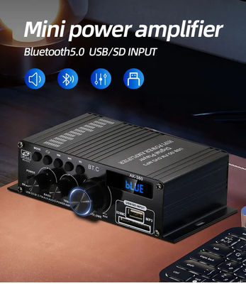 AK-380 2.0 채널 블루투스 v5.0 오디오 증폭기 홈 극장용 100-300W 출력 전력