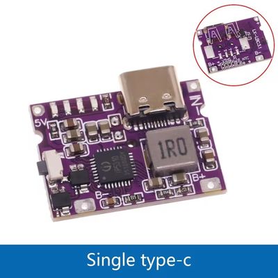 IP5310 스텝업 전원 모듈 C형 USB 부스트 변환기 5V 4.2V 3A 리?? 배터리 충전판 LED 표시기