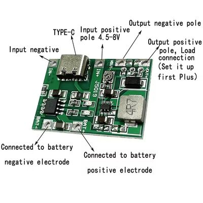 C형 USB 3.7V 9V 5V 2A DC-DC 변환기 보드 마운트 리?? 이온 18650 배터리 충전기 18650 충전기 스텝 부스트 전원 공급 모듈