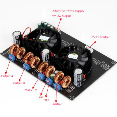 TPA3255 2.0 채널 디지털 클래스 D 하이파이 오디오 증폭기 보드 600W*2 열광자와 수신기용 고전력 보드