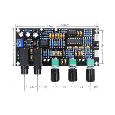 카라오케용 XH-M273 PT2399 디지털 사전 증폭기 보드 12-24V DC 음향 마이크 제어 마이크 스피커 제품