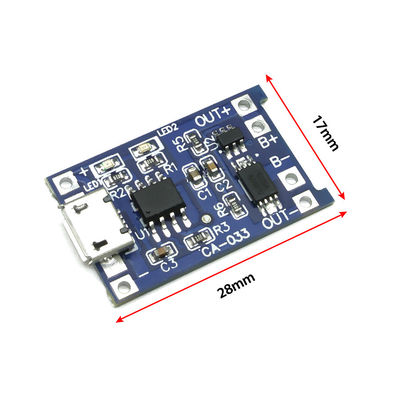 CA-033 듀얼 함수 1A 리?? 이온 리?? 배터리 충전 모듈 18650 TP4056 표준과 함께 마이크로 타입 c USB 5V 충전판
