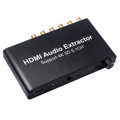 HDMI에서 3.5mm RCA 아날로그 오디오 변환기 추출기 디코더 PS4 DVD 5.1 채널 사운드 스플리터 개인 곰팡이