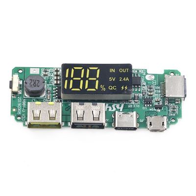 듀얼 USB 5V 2.4A 마이크로 / 타입 C LED USB 모바일 파워뱅크 18650 충전 모듈 리?? 배터리 충전장 보드 회로 보호