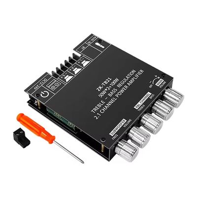 ZK-TB21 5.0 서브위퍼 50W*2+100W 2.1 채널 전력 오디오 스테레오 베이스 AMP TPA3116D2 증폭기 보드 ZK-TB21
