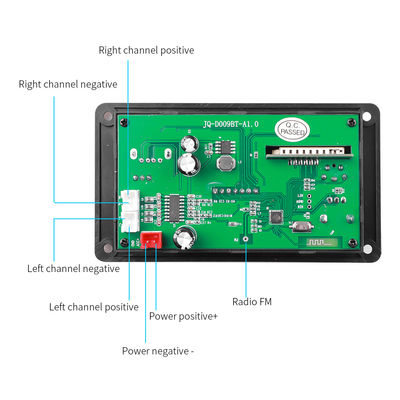 80W 증폭기 보드 블루투스 5.0 MP3 디코더 보드 자동차 오디오용 DC 5V-26V 전원 범위