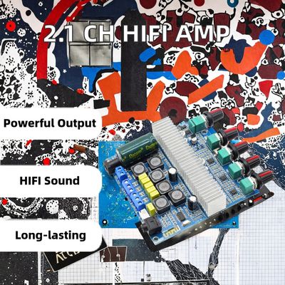 TPA3116D2 2.1 채널 앰프 보드 2x50W+100W 스테레오 오디오