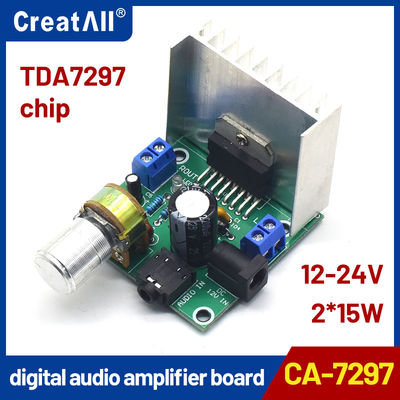 TDA7297 15W+15W 스테레오 앰프 보드 12V DC 오디오 모듈