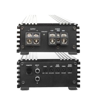 Class D 자동차 오디오 파워 앰프 RMS 2500Wrms 1옴 임피던스 SPL 모노 파워 앰프 (크로스오버 포함)