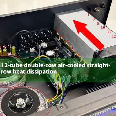 AV-888 7.1 채널 2000W 고전력 가정 극장 카라오케 증폭기 스피커 듀얼 루프 12 튜브 내구성 금속으로 만들어졌습니다