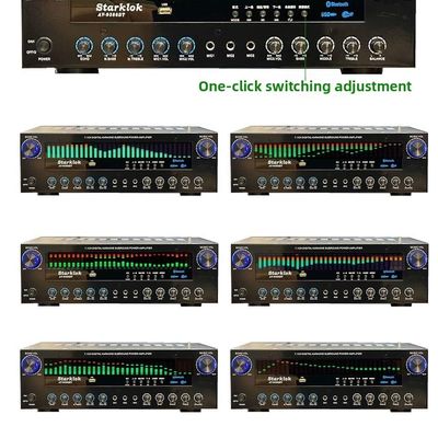 AV-9388BT/AV-999BT 2200W/1200W 프로페셔널 7채널 BT 무선 증폭기 고밀도 홈 극장 7.1 스피커 시스템 금속