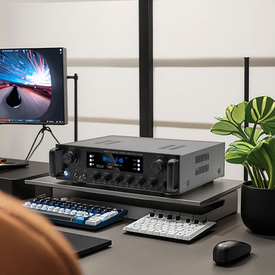 AV-628 프로페셔널 2.1 채널 600W 홈 코아시얼 서브우퍼 증폭기 고전력 모델 BT 광섬유 수신기 국경