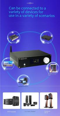 A600Y 액티브 홈 시어터 파워 앰프 5.1 멀티 채널 5*50W+100W 독립 조정 리모컨 BT 5.3 서브우퍼