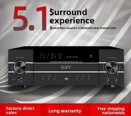 5.1채널 4200W 고출력 프로 오디오 앰프 (피드백 방지, BT 무선, 가정용 노래방 무대 공연 KTV 회의용)