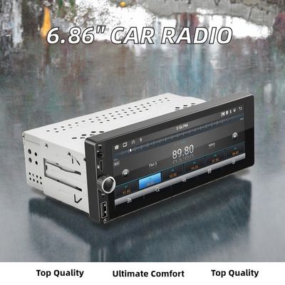 싱글 딘 6.86 인치 카플레이 / 안드로이드 자동차 라디오 터치 스크린 LCD USB 연결 대시보드 배치