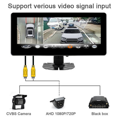 10.25인치 Full HD IPS 터치 스크린 와이드 디스플레이 모니터, 조감도 MDVR 블랙 박스용 UART/RS232 프로토콜 지원, 1년