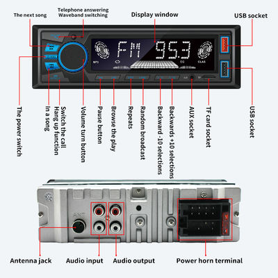 820S 짧은 모델 BT 무선 자동차 MP3 플레이어용 블루 라이트 새 라디오 호스트 전화 손잡이 손 무료 국경 간 무손 음원