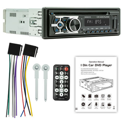 Creatall 싱글 디스크 차량용 MP3 플레이어, 스마트 블루투스 멀티미디어 CD/VCD/DVD 카드 슬롯 USB 연결 라디오